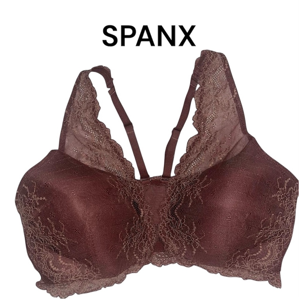 SPANX, Elegant Lace Bra in Rich Brown